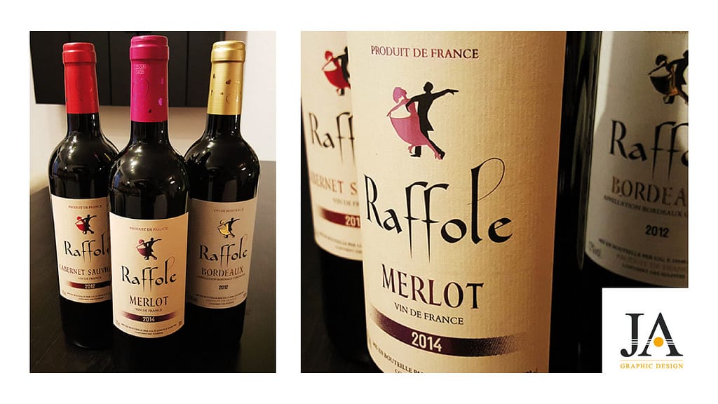 Création d'Étiquette sur Mesure pour le Vin par JA Design