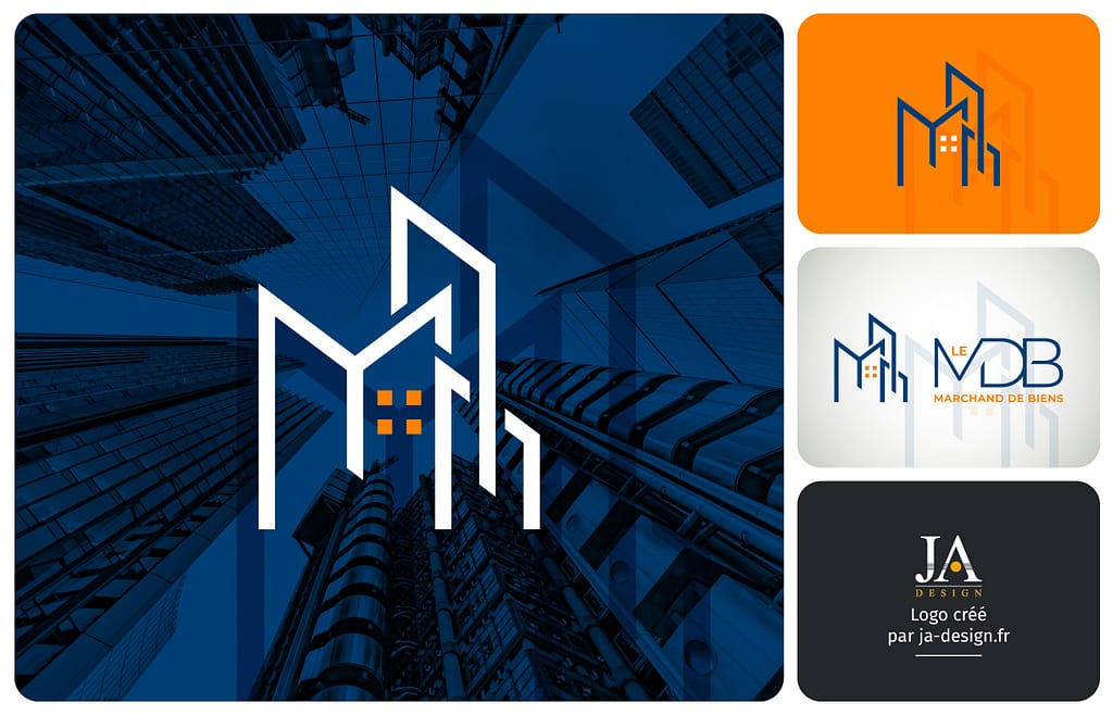 Création du logo "Le MDB", marchand de biens immobiliers