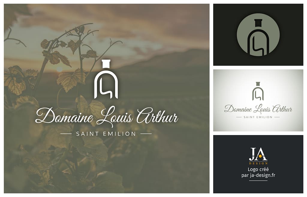 Création d'un logo pour le Domaine Arthur Louis par JA Design
