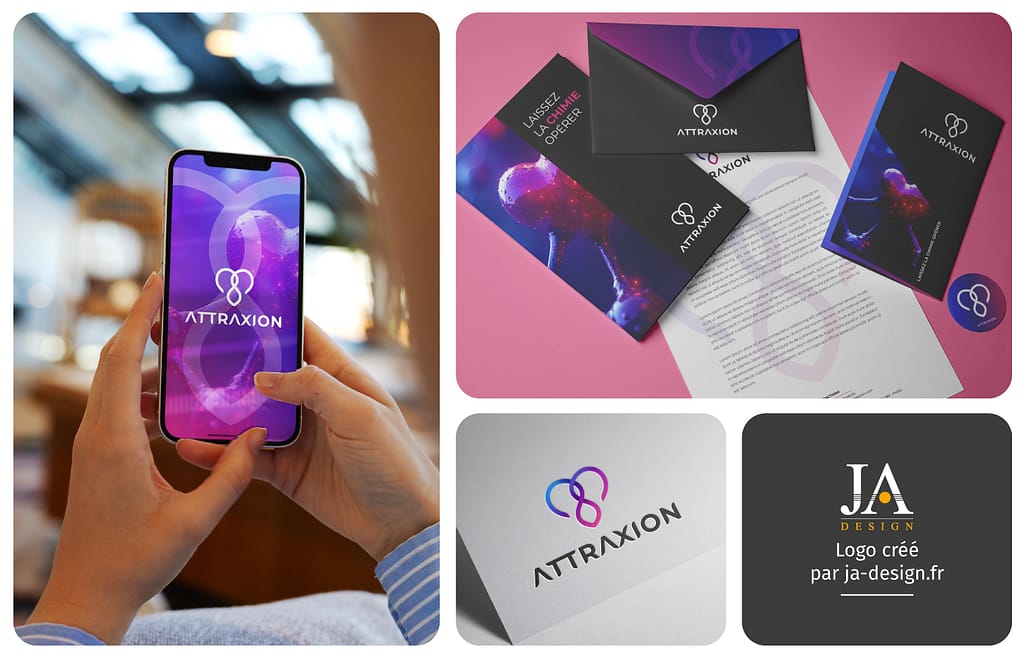 Création d'un logo et d'une charte graphique pour une application de rencontre