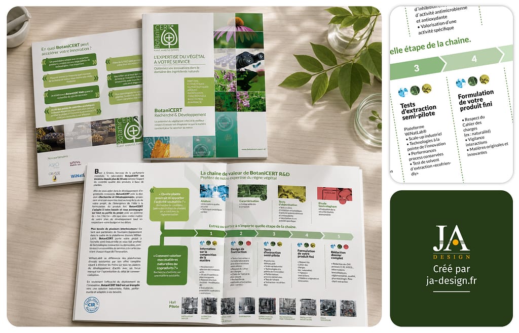 brochure laboratoire analyse plantes BotaniCERT à Bordeaux