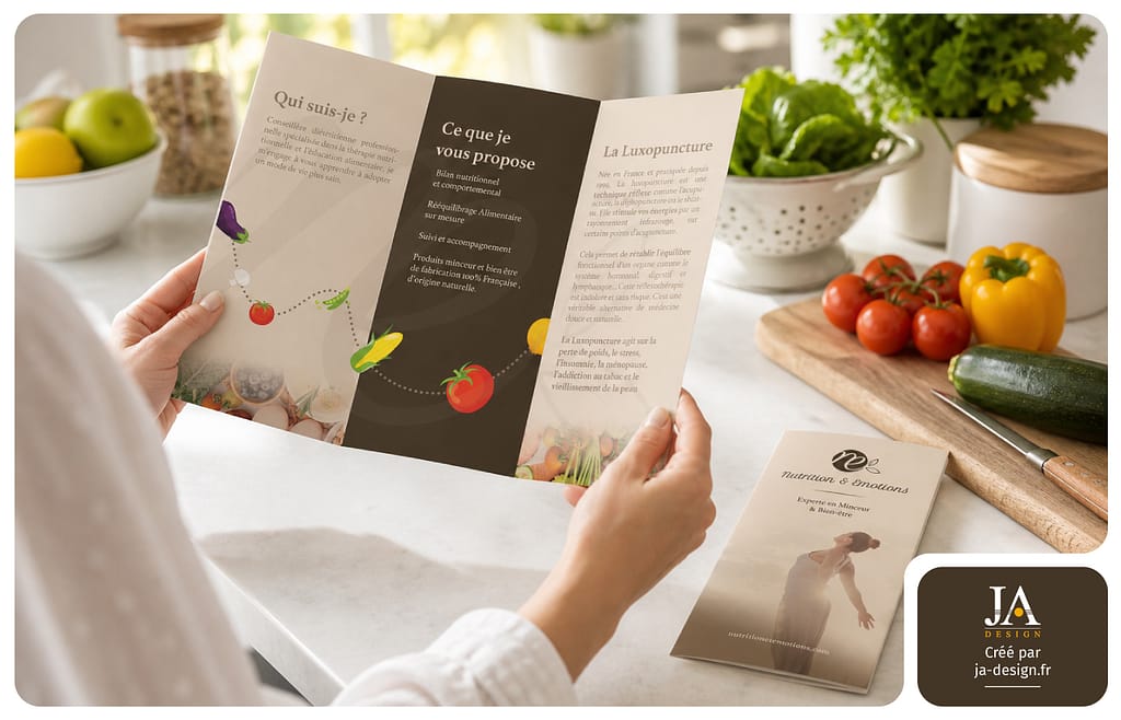 dépliant nutrition N&E à Bordeaux