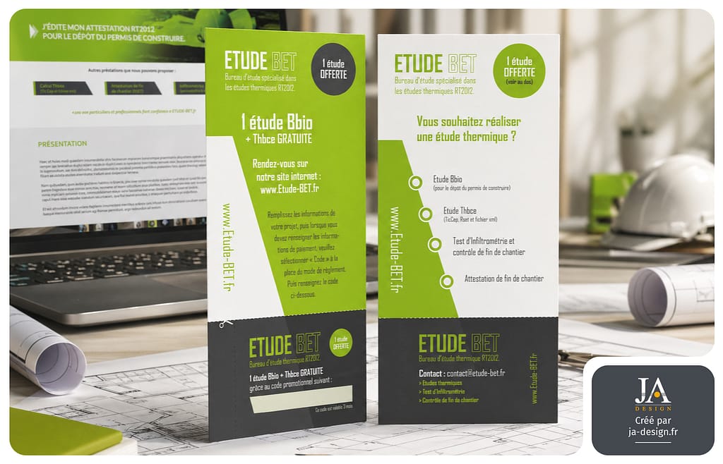 flyer bureau d'étude BET à Bordeaux