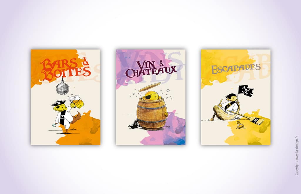 illustrations guide Bordeaux par JA Design graphiste