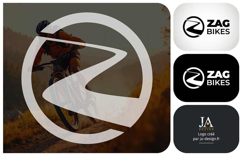 Création du logo "ZAG BIKES"