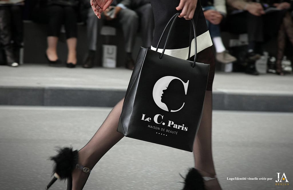 Création du logo Le C. Paris, institut de beauté parisien - par JA Design