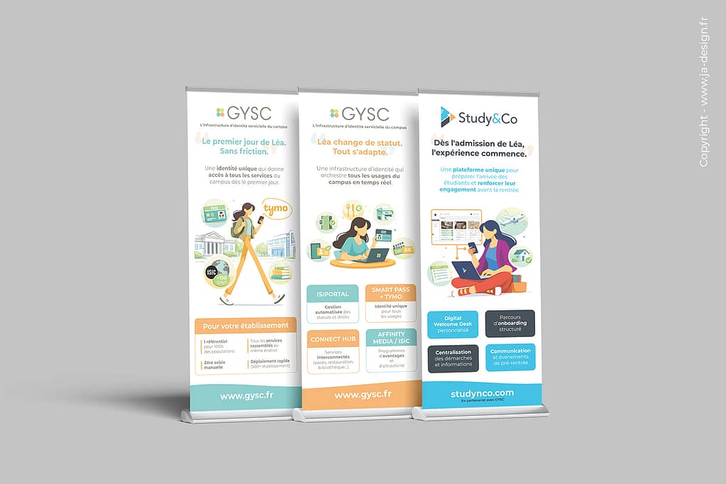 création kakémono professionnel salon