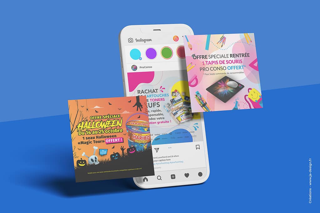 Création de Posts et Bannières Réseaux Sociaux - ProConso - Par JA Design
