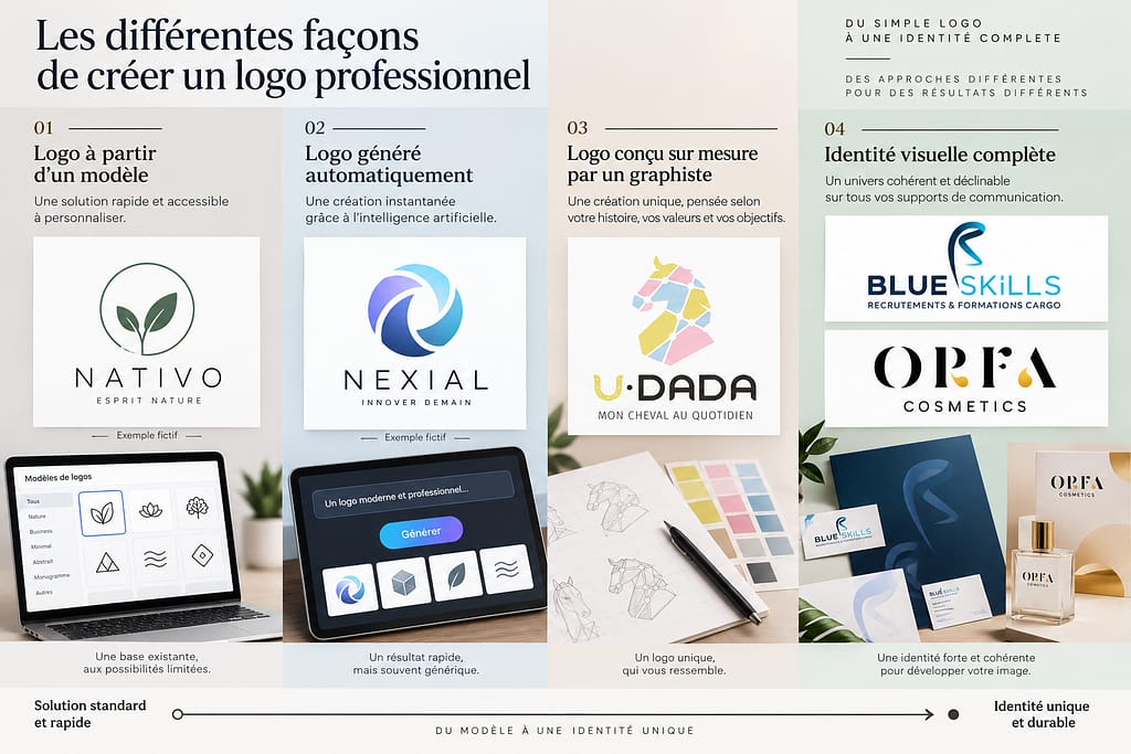 Différentes approches de création de logo professionnel