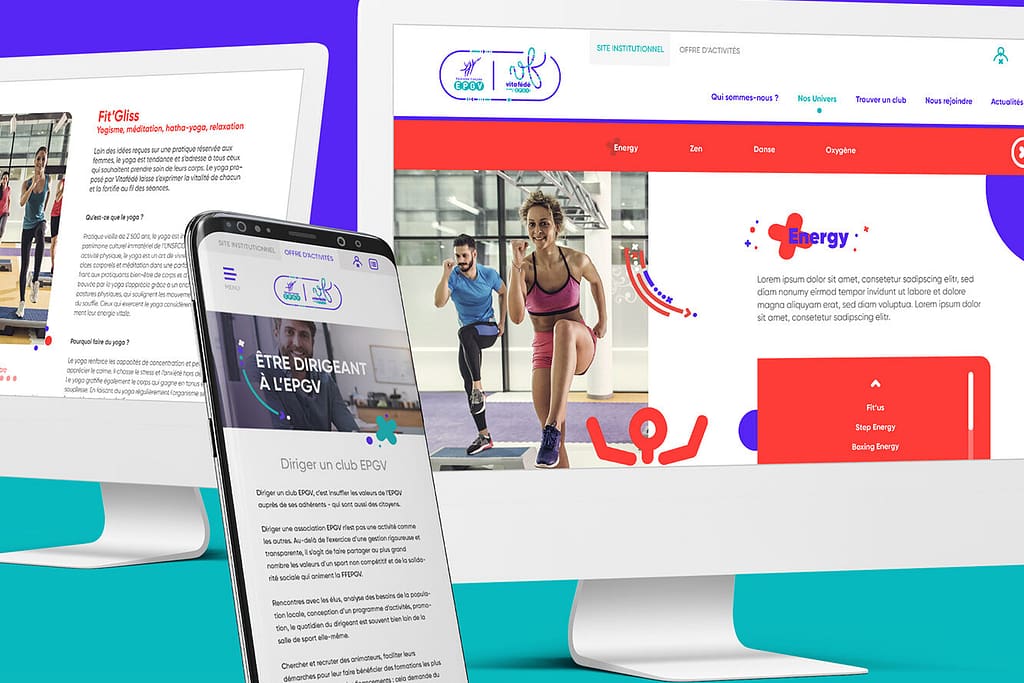 Création d’une maquette de site internet pour la FFEPGV, fédération française de gymnastique – Web design par JA Design