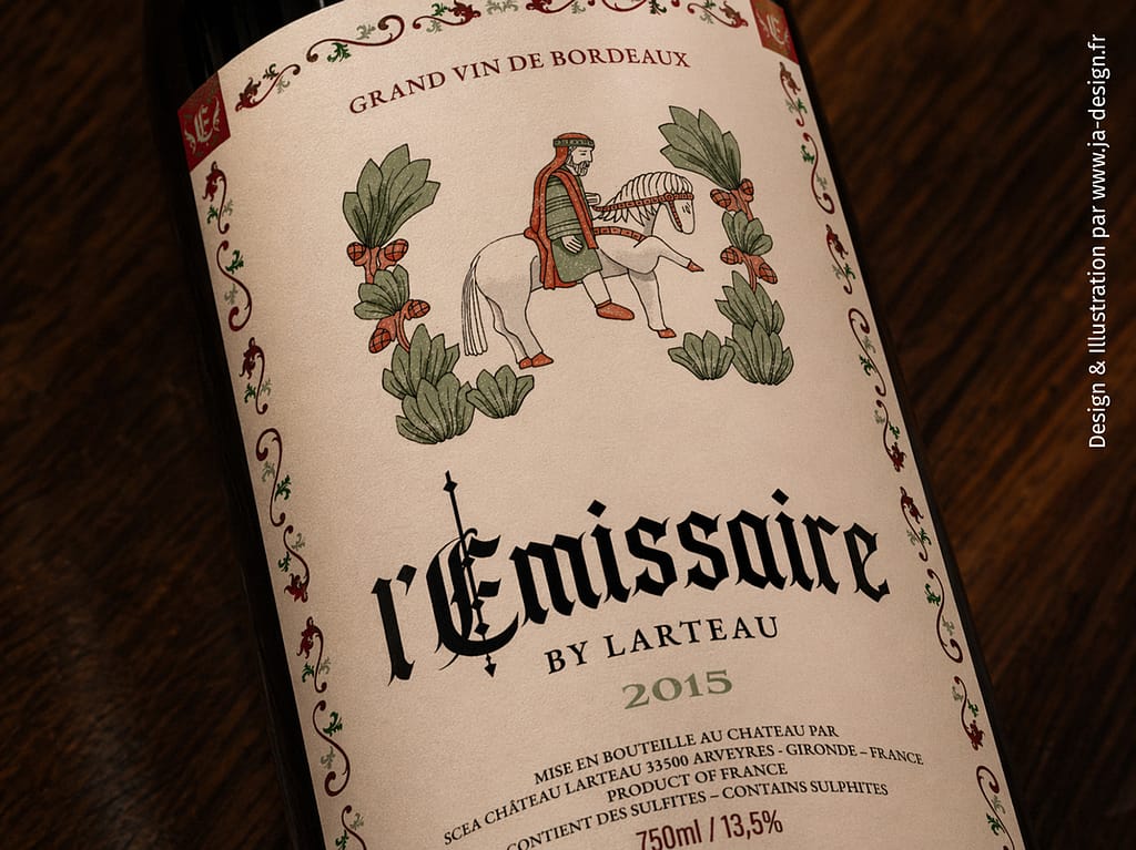 creation etiquette vin emissaire larteau