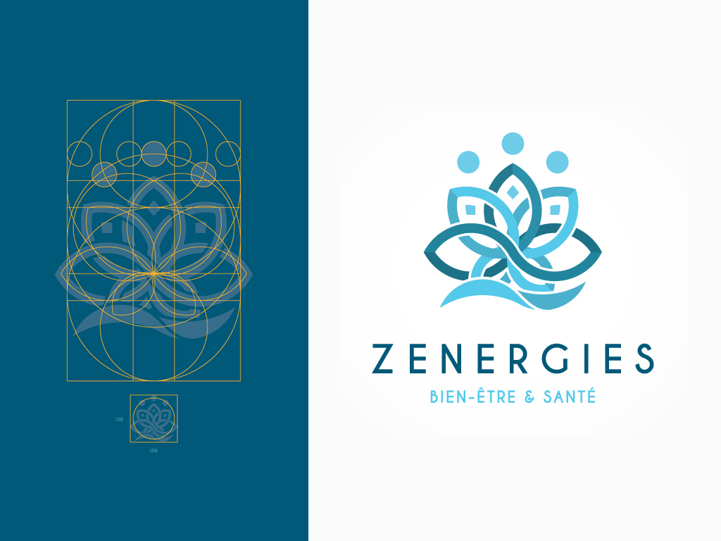 Logo ZENERGIES créé sur mesure pour une activité de bien-être