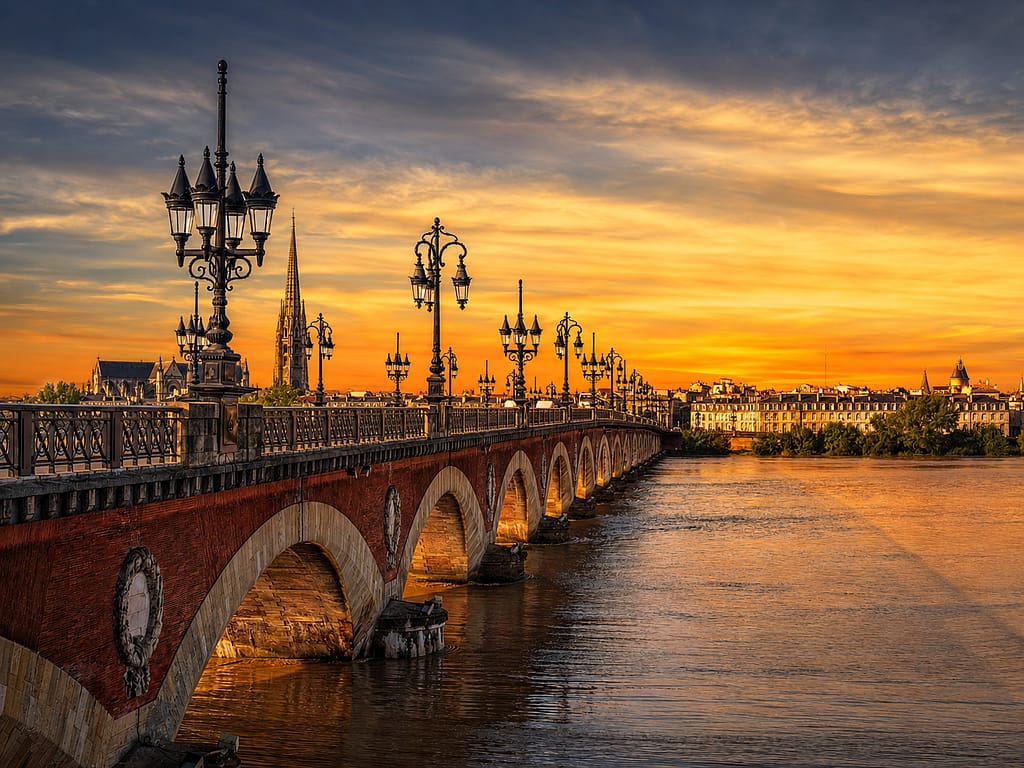 Pont de pierres de Bordeaux par JA Design graphiste