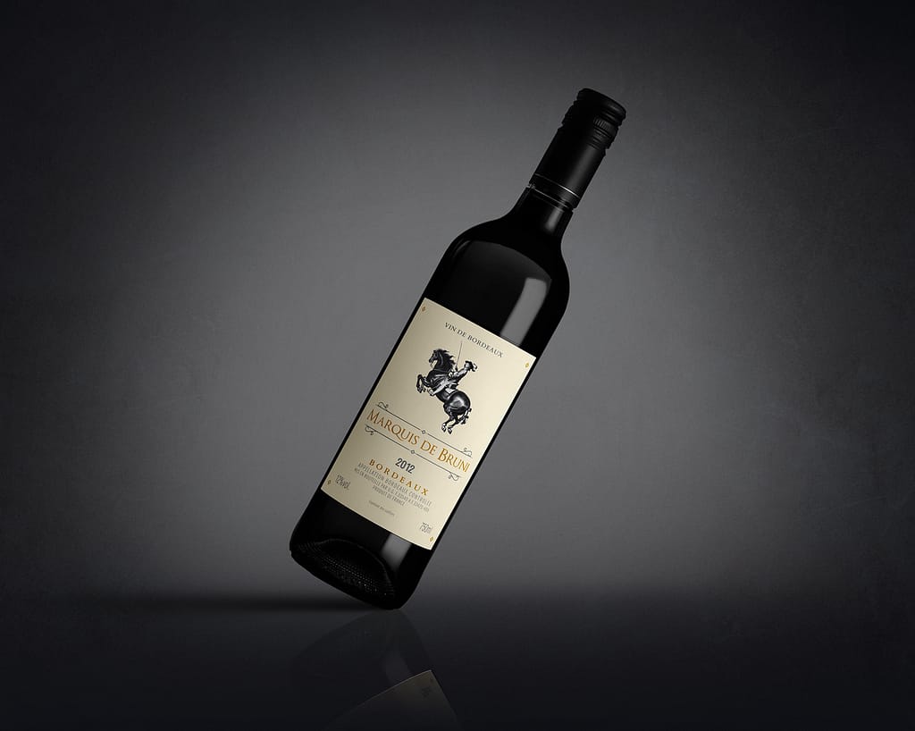 Création d'une étiquette pour un vin de Bordeaux par JA Design