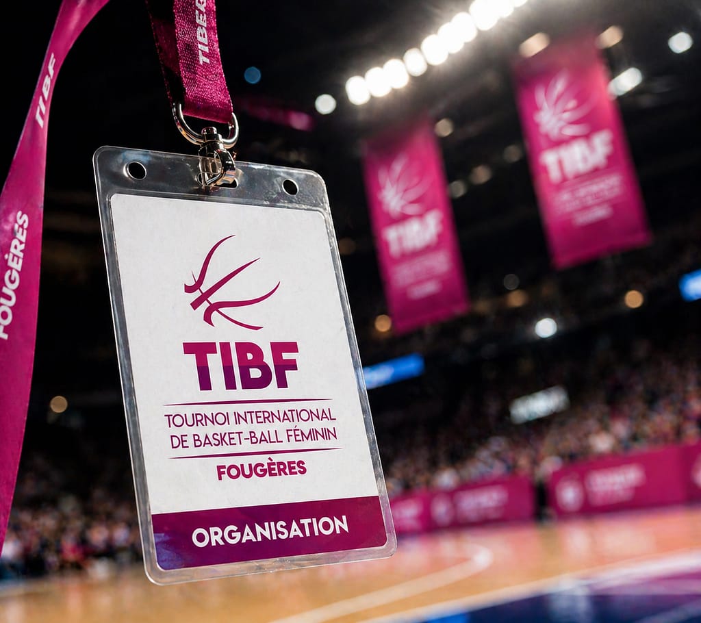 logo TIBF tournois de basketball par JA Design graphiste à Bordeaux