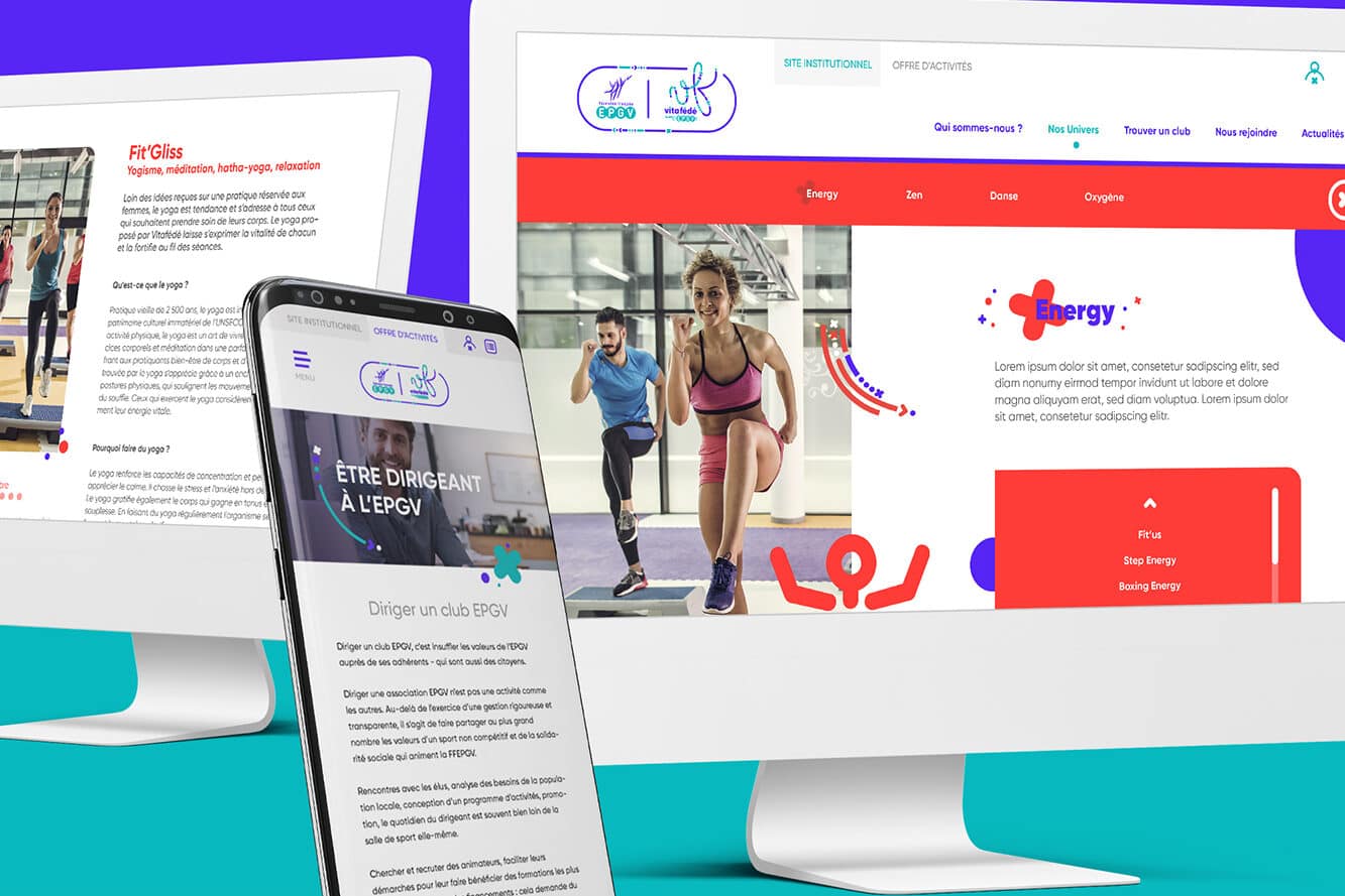 Maquette de site internet pour la FFEPGV
