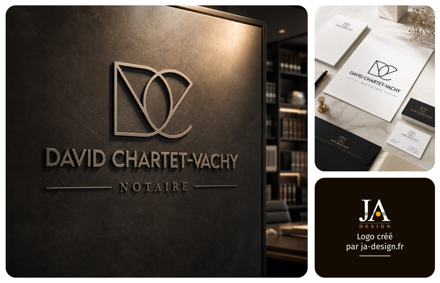 logo notaire DCV - graphiste à Bordeaux