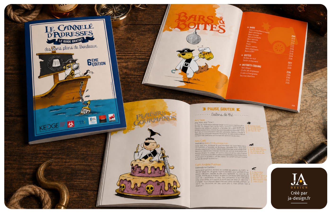 guide étudiant illustré par JA Design graphiste à Bordeaux