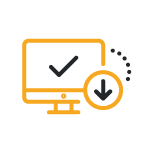 pictogramme livraison des fichiers web par JA Design graphiste à Bordeaux