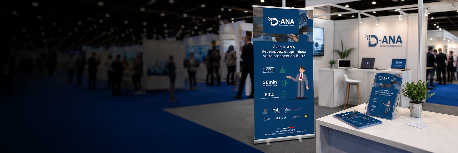 création de supports de communication pour entreprise D-ANA par JA Design graphiste à Bordeaux