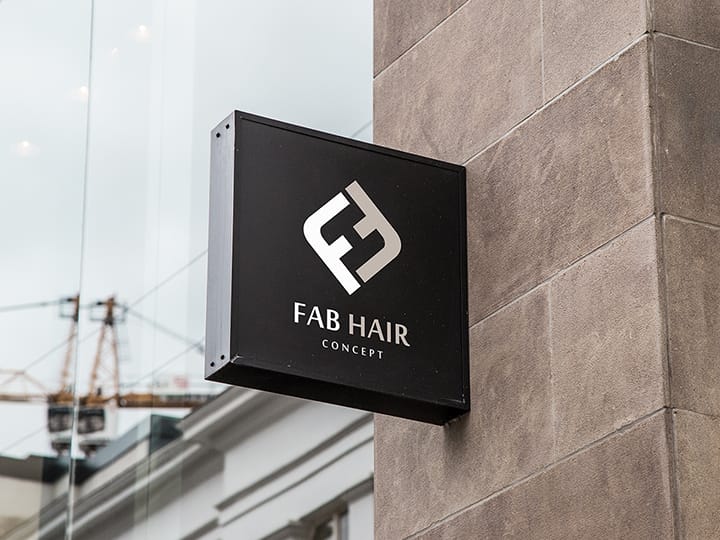 Création du logo FAB HAIR Concept