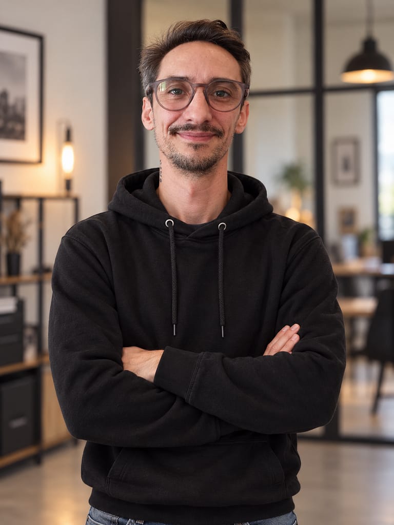Julien Annic, graphiste freelance à Bordeaux et fondateur de JA Design